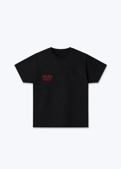 Straight Outta Poland Regular Shirt - Black Front (Designed)
