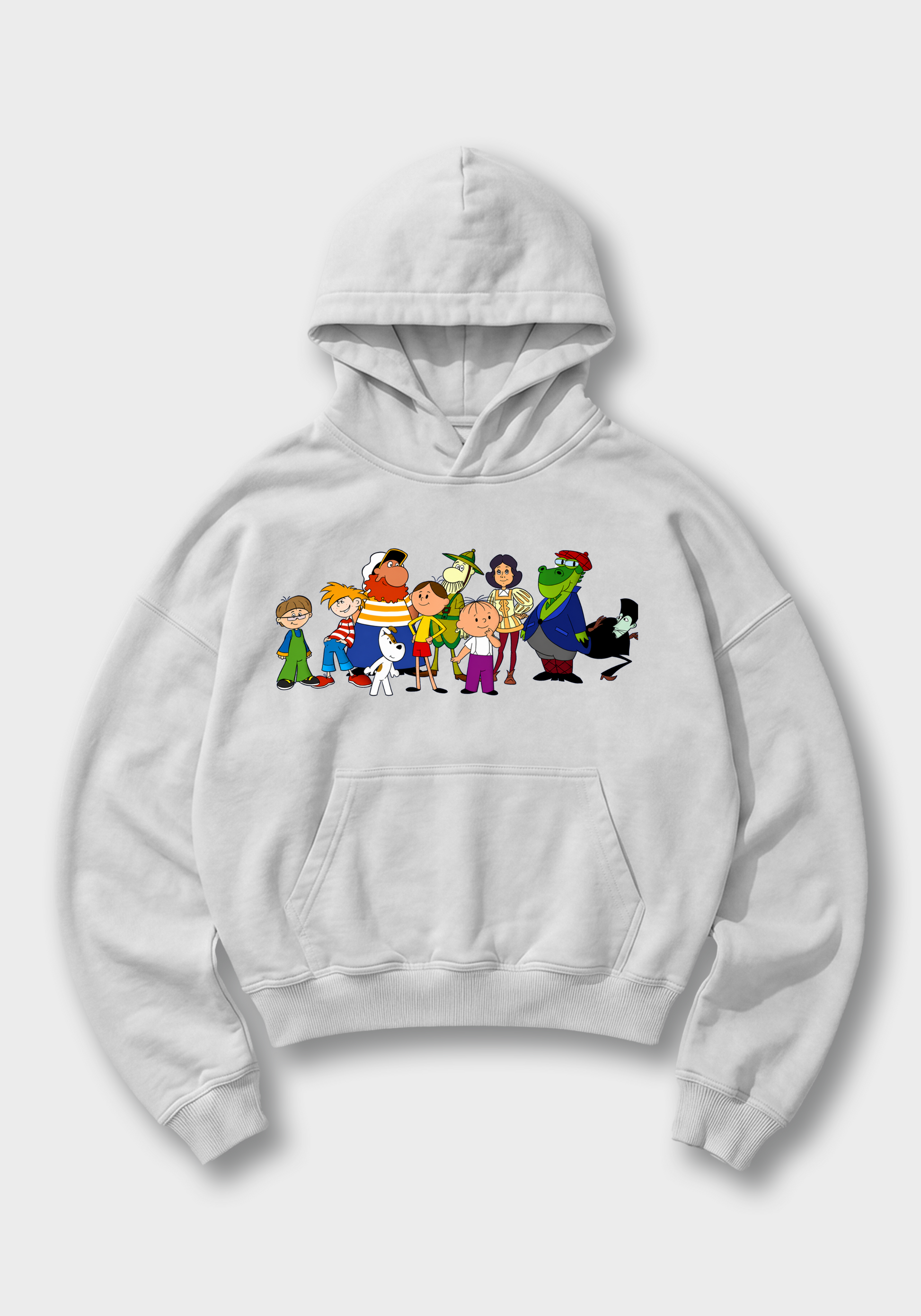 Polskie Bajki Oversized Hoodie - White Front (Designed)