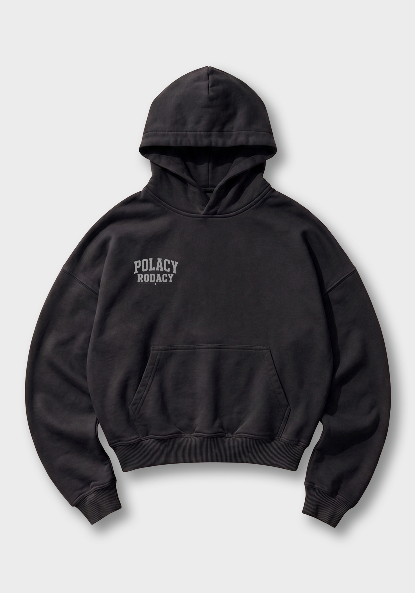 Polska Oversized Hoodie - Black Front (Designed)