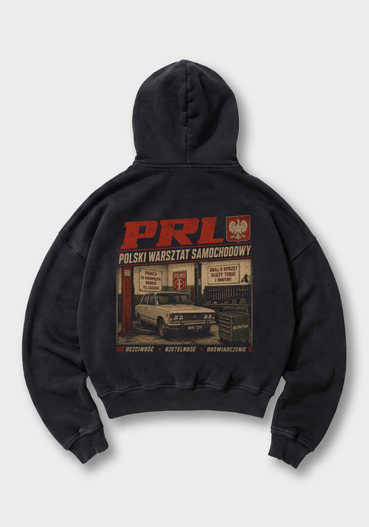 Warsztat PRL Oversized Hoodie - Black Back (Designed)