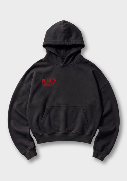 PRL Racing Team Oversized Hoodie - Black Front (Designed)