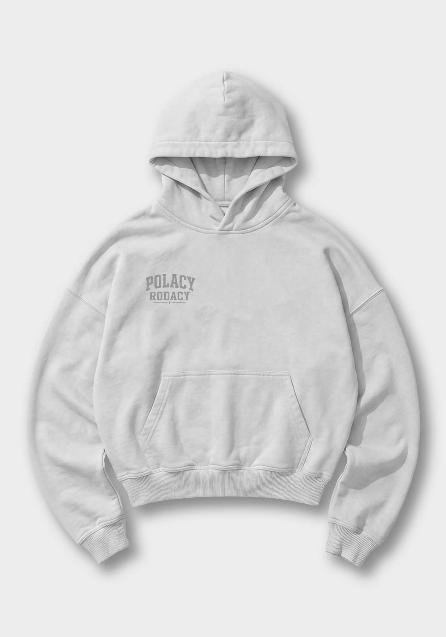 Znaczki Oversized Hoodie - White Front (Designed)