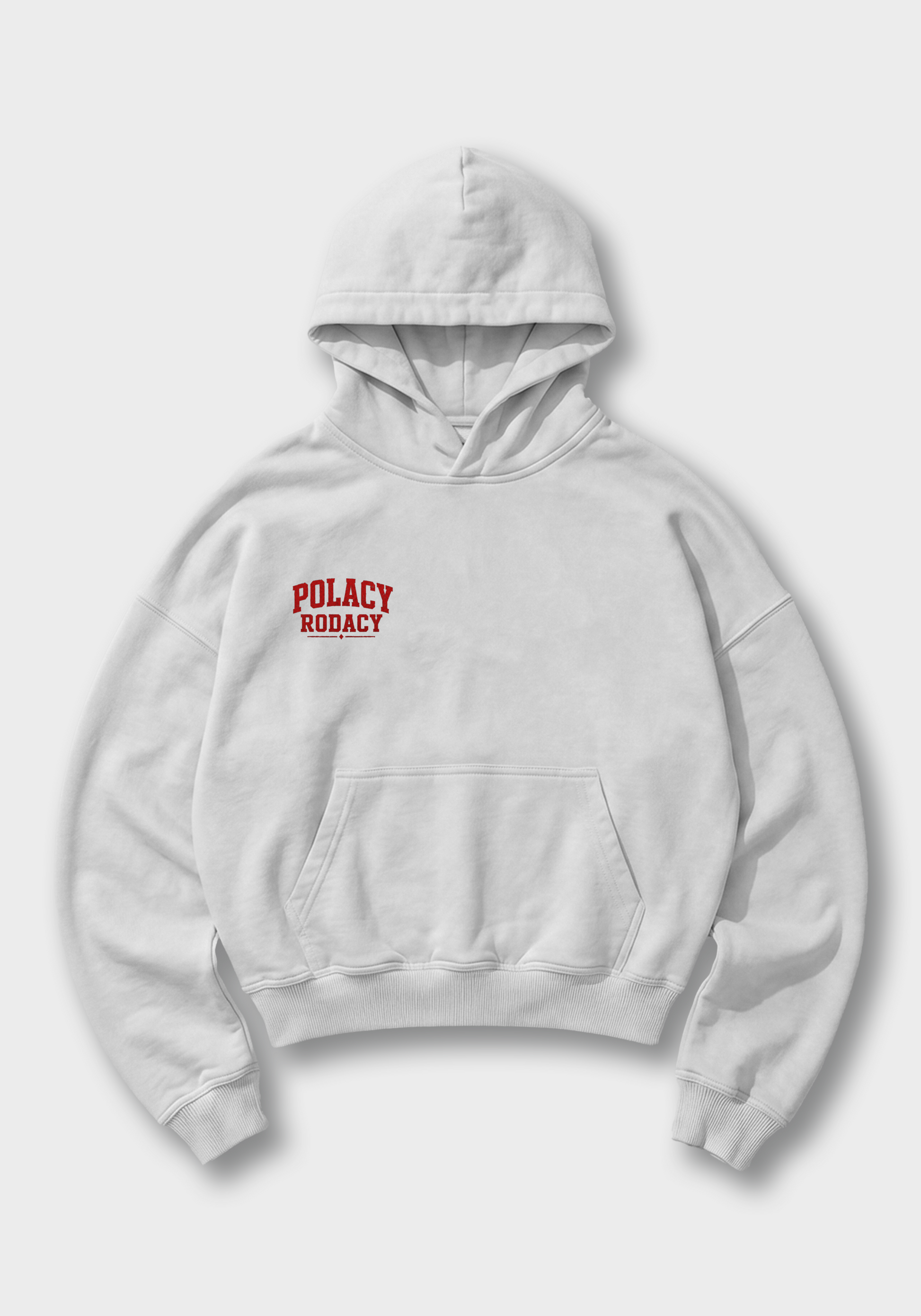 Pączki Yes Please Oversized Hoodie - White Front (Designed)