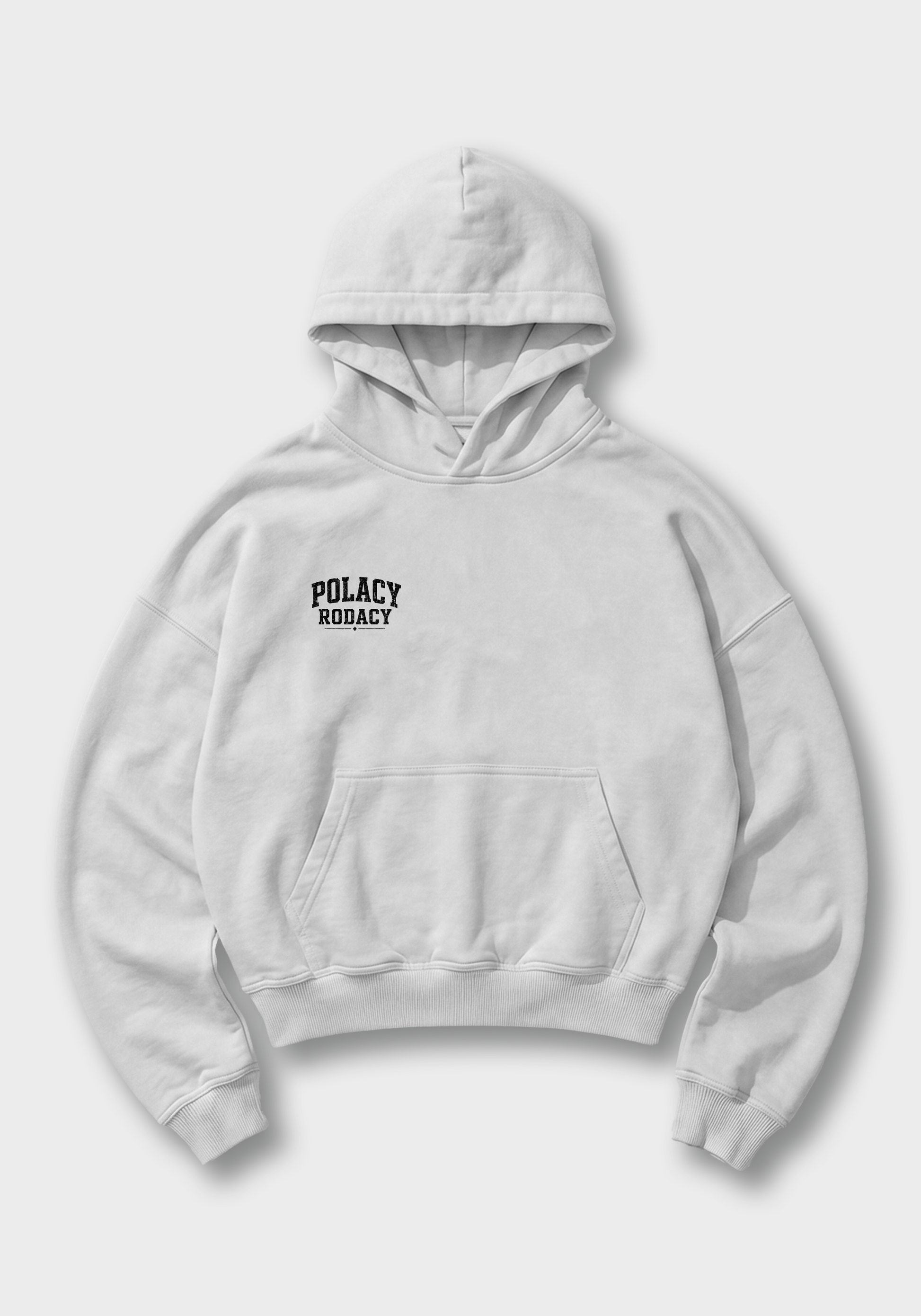 Polskie Tradycje Oversized Hoodie - White Front (Designed)