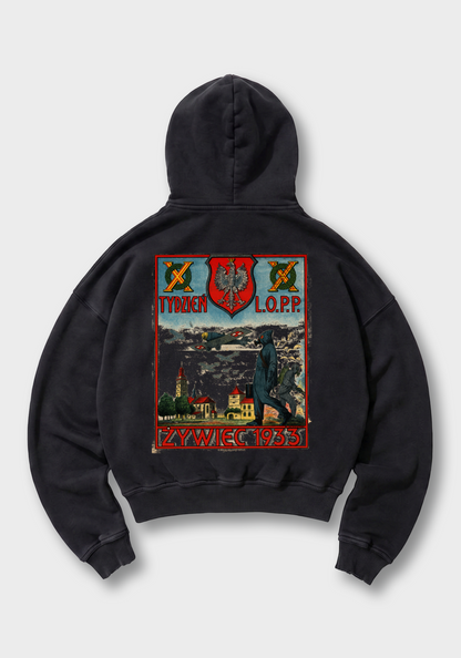 L.O.P.P. Oversized Hoodie - Black Back (Designed)
