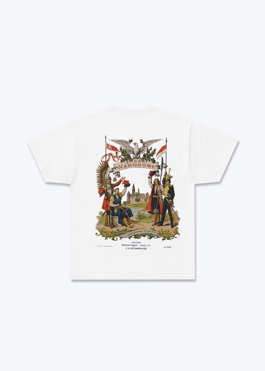 Pieśni Narodowe Regular Shirt - White Back (Designed)