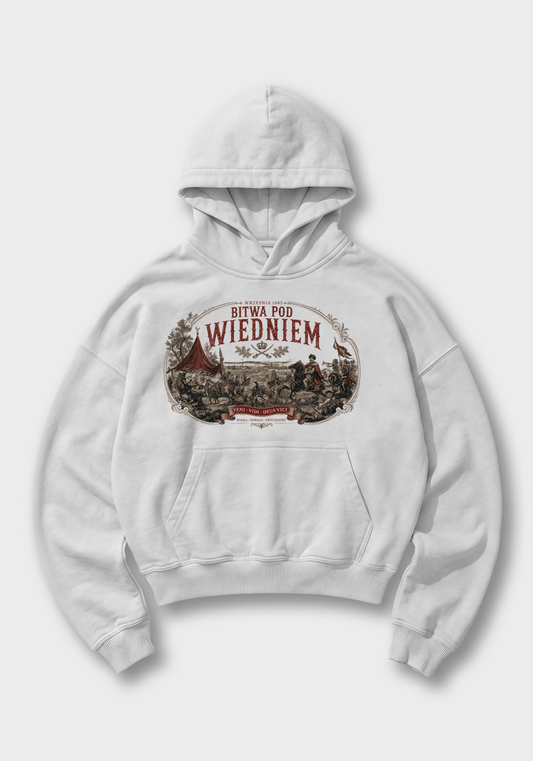 Polskie Umysły Oversized Hoodie - White Front (Designed)