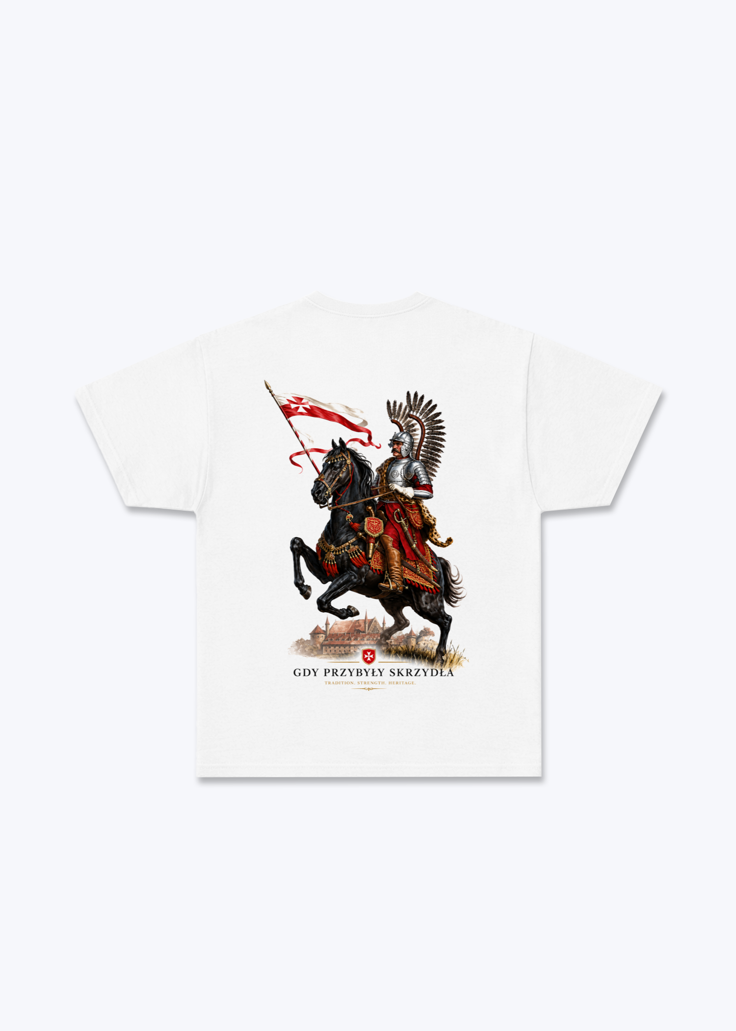 Gdyby głupota miała skrzydła Regular Shirt - White Back (Designed)