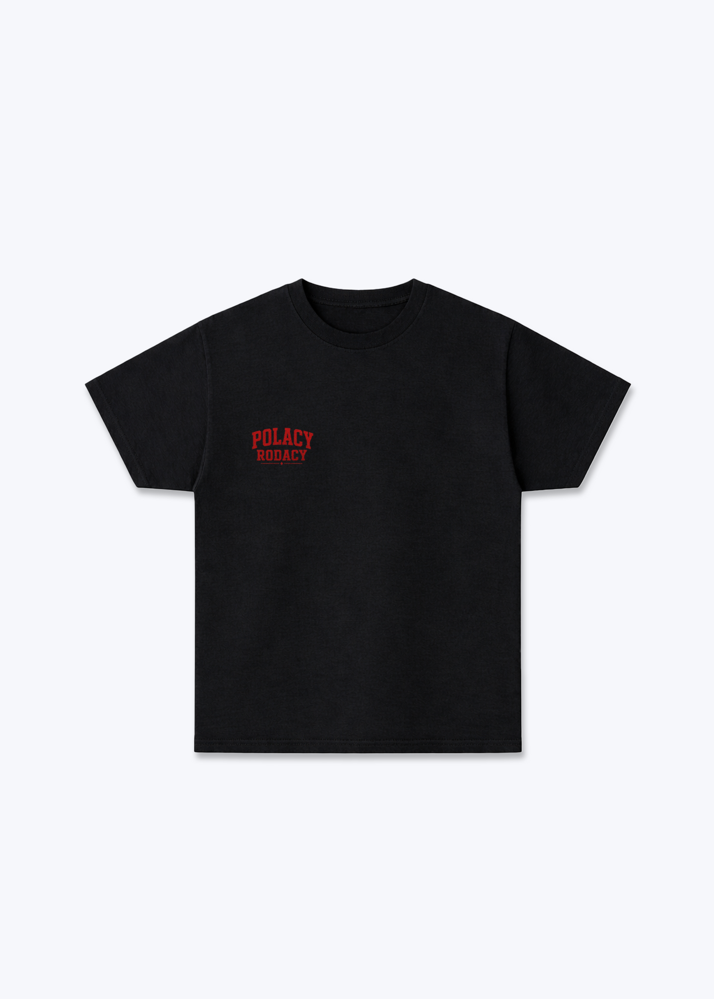 Polskie Potrawy Regular Shirt - Black Front (Designed)