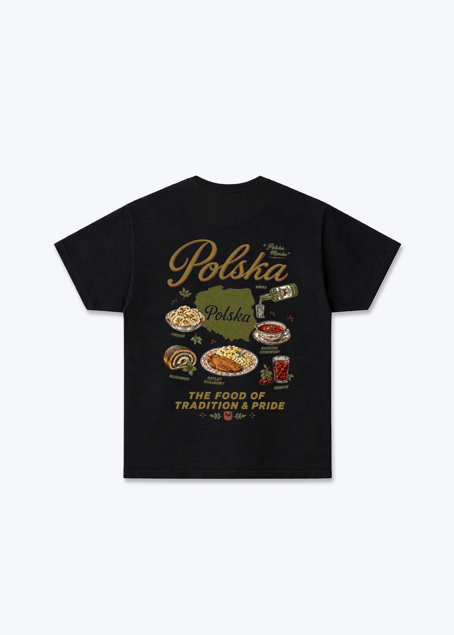 Polskie Potrawy Regular Shirt - Black Back (Designed)